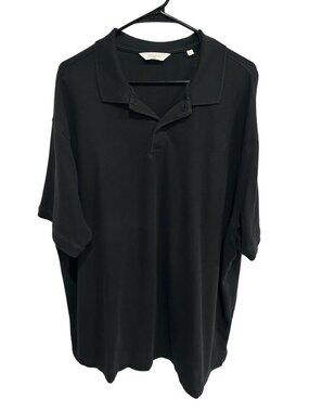 Gold Label Roundtree & Yorke 2XB Mens Black Polo Shirt Old Money Quiet Luxury